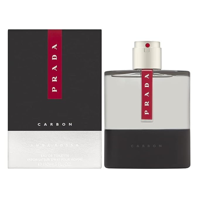 Prada Luna Rossa Carbon by EDT Spray 4 Variations 1.7oz, 3.34oz, 3.38oz, 5 Oz, Multi